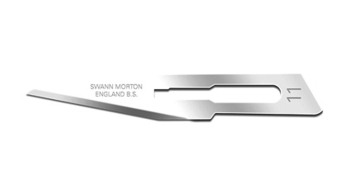 SWANN-MORTON 11 PACK 100 NON-STERILE CARBON STEEL